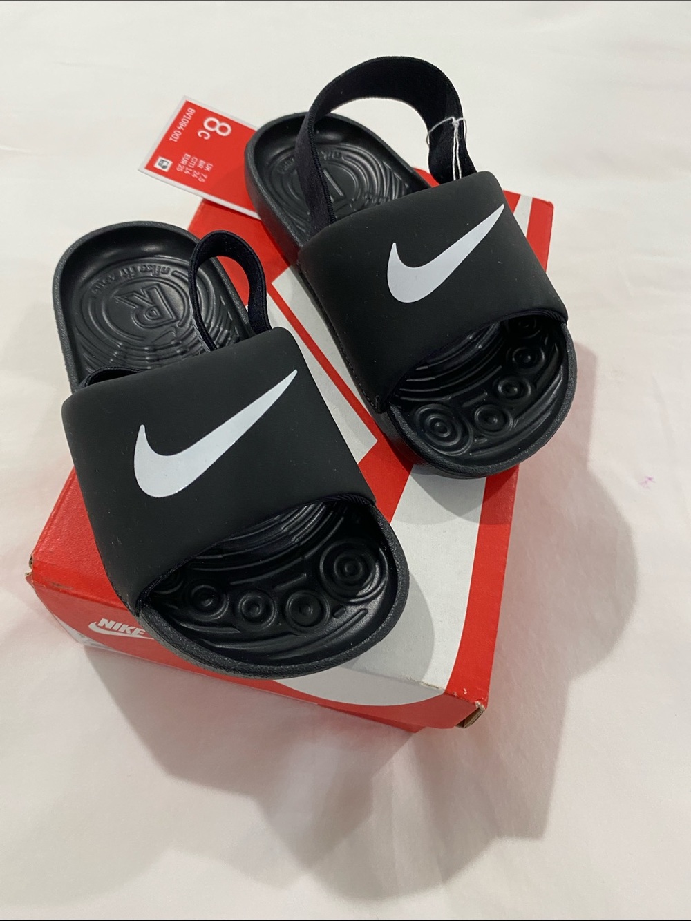 Nike Kawa Slide in Black Toddler 8c